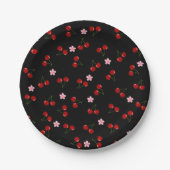 Dark Cherries Pappteller (Vorderseite)