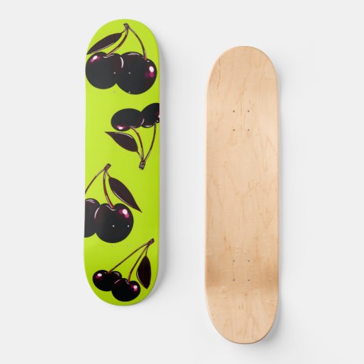 Dark Cherries Skateboard Deck (Vorderseite)