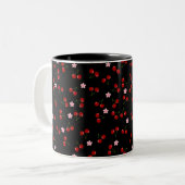 Dark Cherries Zweifarbige Tasse (Vorderseite Links)