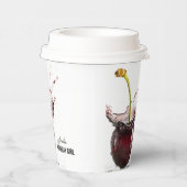 Dark Cherry Personalisiert Pappbecher (Rechts)