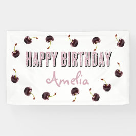 Dark Cherry Personalisiert Party Banner