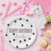 Dark Cherry Personalisiert Party Pappteller (Party)