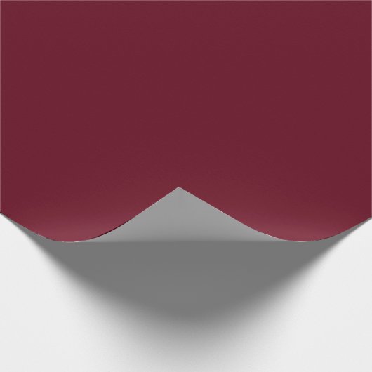 Dark Cherry Red Geschenkpapier (Ecke)