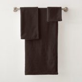 Dark Chocolate Brown Badhandtuch Set (Insitu)