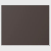 Dark Chocolate Brown Geschenkpapier (Flach)