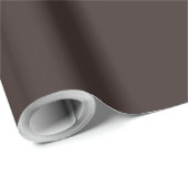 Dark Chocolate Brown Geschenkpapier (Rolleneckpunkt)