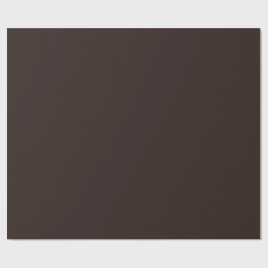 Dark Chocolate Brown Geschenkpapier (Flach)