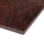 Dark Chocolate Brown Imitats Leather Schneidebrett (Ecke)