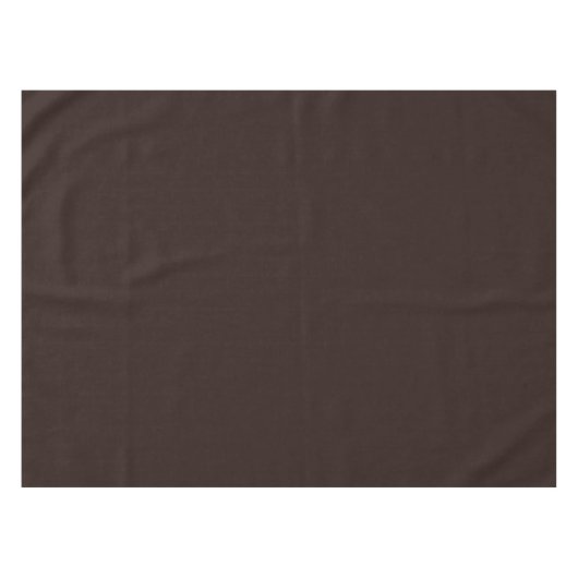 Dark Chocolate Brown Tischdecke (Vorderseite (Horizontal))