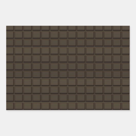 Dark Chocolate Candy Bar Geschenkpapier Set (Vorderseite)