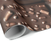 "Dark Chocolate Cocoa Bliss" Geschenk Geschenkpapier (Rolleneckpunkt)