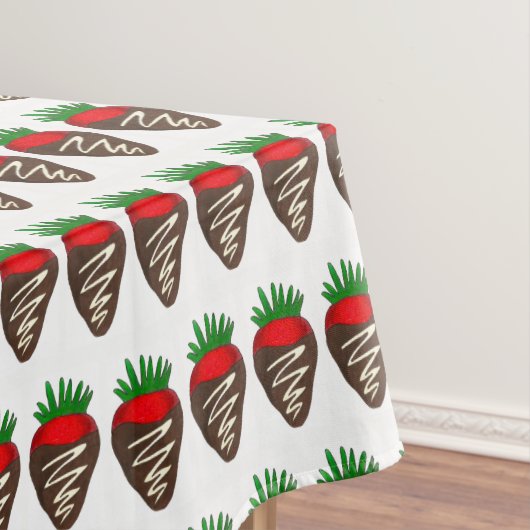 Dark Chocolate Covered Dipped Strawberry Feinschme Tischdecke (Beispiel)