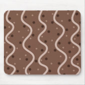 Dark Chocolate Drizzle and Sprinkles Pattern Mousepad (Vorne)