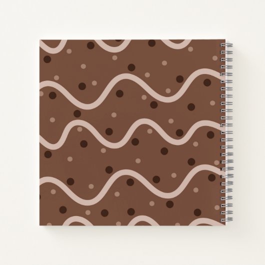 Dark Chocolate Drizzle & Sprinkles Pattern Journal Notizblock (Rückseite)