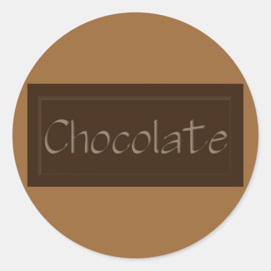 Dark Chocolate Sticker (Vorderseite)