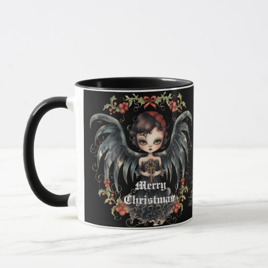 Dark Christmas Angel Tasse (Links)