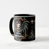 Dark Christmas Angel Tasse (Vorderseite Links)