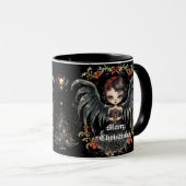 Dark Christmas Angel Tasse (VorderseiteRechts)