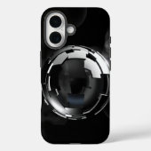 Dark Chrome Orb – Ultra-Premium Futuristic Aesthet Case-Mate iPhone Hülle (Rückseite)