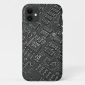 Dark Circuitry iPhone Case (Rückseite)