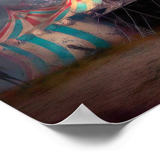 DARK CIRCUS 1 Fantasy Art Illustration Poster (Ecke)