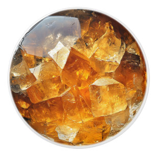 Dark Citrine Crustal Muster Keramikknauf