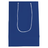 Dark Cobalt Blue Gift Bag Mittlere Geschenktüte (Rückseite)