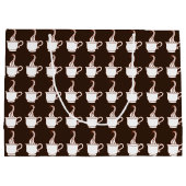 Dark Coffee Geschenktasche Große Geschenktüte (Rückseite)