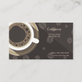Dark Coffee Shop Loyalty Card Treuekarte (Vorderseite)