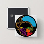 Dark Cornucopia Button (Vorne & Hinten)