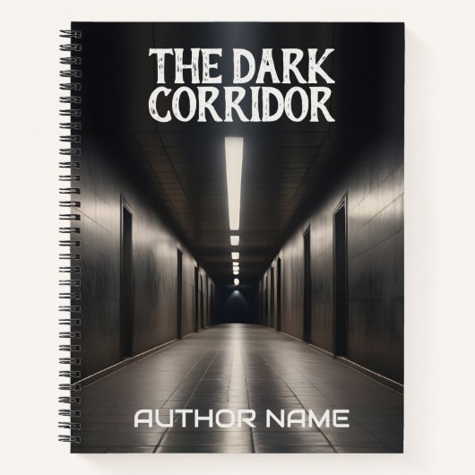 Dark Corridor Book Cover Inspiration Notebook Notizblock (Vorderseite)