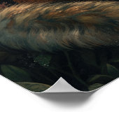 Dark Cotattcore Red Fox Art Print Poster (Ecke)