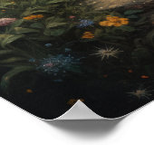 Dark Cotattcore Red Fox Art Print Poster (Ecke)