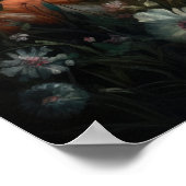 Dark Cotattcore Red Fox Art Print Poster (Ecke)