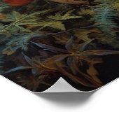 Dark Cotattecore Mushroom Art Print Poster (Ecke)