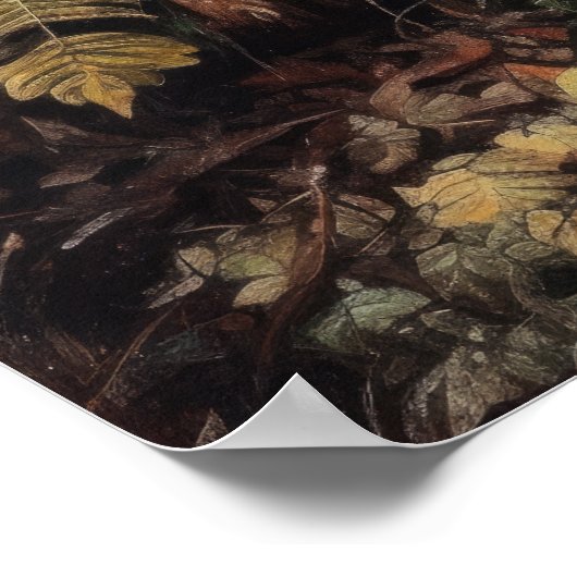 Dark Cotattecore Mushroom Art Print Poster (Ecke)