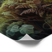 Dark Cotattecore Mushroom Art Print Poster (Ecke)