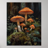 Dark Cotattecore Mushroom Art Print Poster (Vorne)