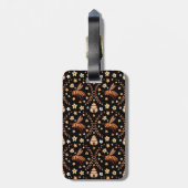 Dark Cotgattcore Bees & Beehive Botanic Gepäckanhänger (Rückseite vertikal)