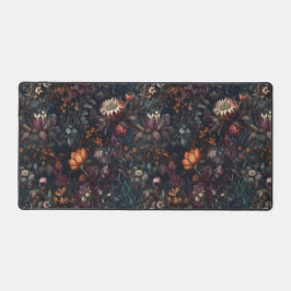 Dark Cottagecore Boho Wildblume Garden Schreibtischunterlage