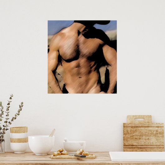 Dark Cowboy Poster (Küche)