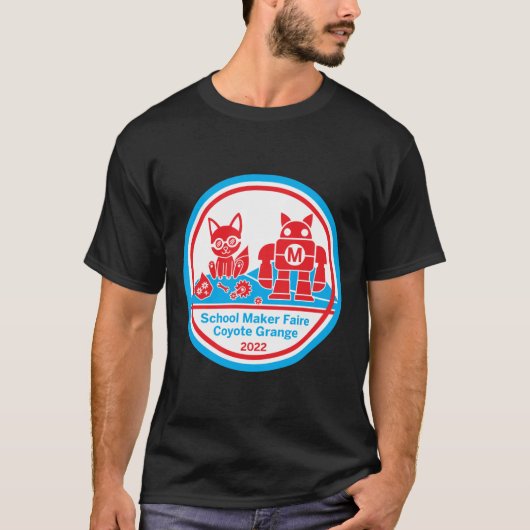 Dark Coyote Grange School Maker Faire T - Shirt (Vorderseite)