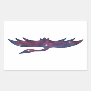 Dark Crane Starscape Sticker