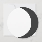 Dark Crescent Moon Wicca Handfasting Save the Date (Rückseite)