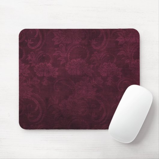 Dark Crimson Gothic Mouse Pad Mousepad (Mit Mouse)