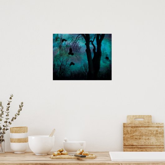Dark Crow Fantasy Poster (Küche)