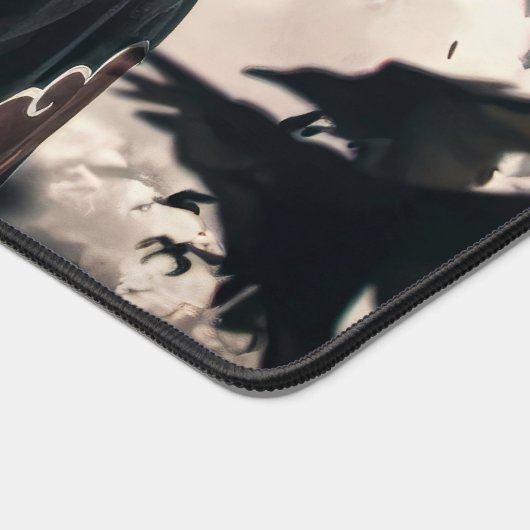 Dark Crow Shinobi - Mysterious Ninja Aura Schreibtischunterlage (Ecke)