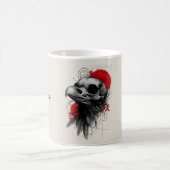 Dark Crow Skull Gothic Grunge Art Mug Kaffeetasse (Mittel)
