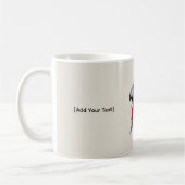 Dark Crow Skull Gothic Grunge Art Mug Kaffeetasse (Links)