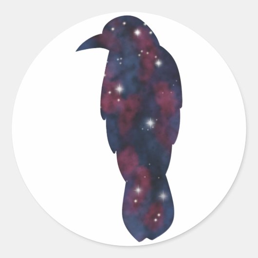 Dark Crow Starscape Sticker (Vorderseite)